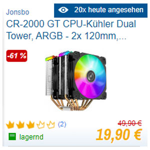 Cr-2000 Gt Cpu-Kuhler Dual Tower, Argb
