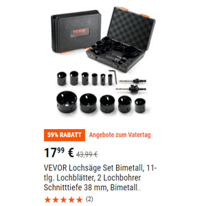 Vevor Lochsägen-Set Bimetall